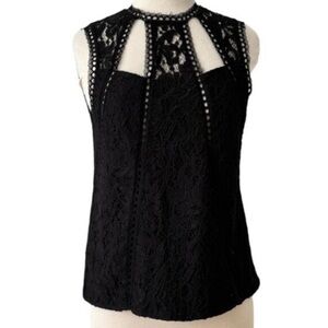ALEXIS Lace Cutout Sleevelesss Top